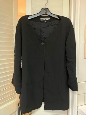 Ellen Tracy Black Silk Suit